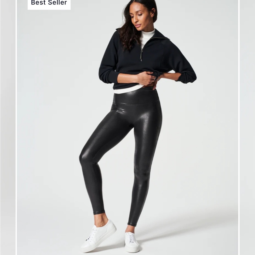 Spanx Black High-Waisted Leggings